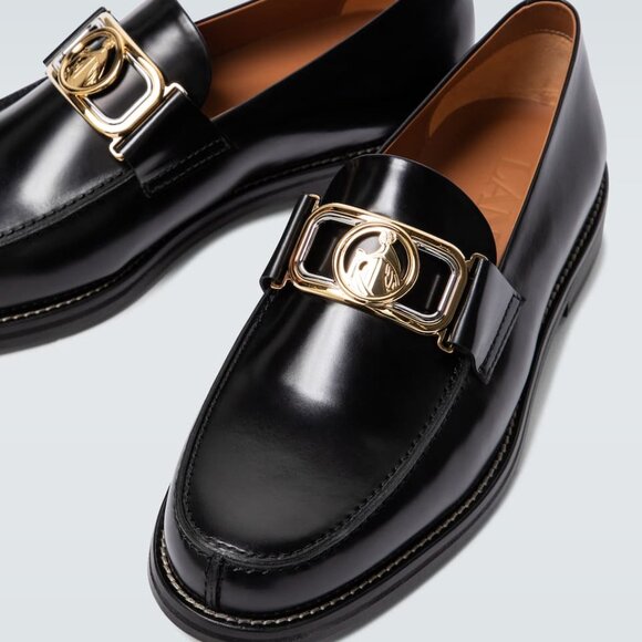 BNWT AW20 LANVIN SWAN LOAFERS IN BRUSHED LEATHER 40 - Picture 9 of 12